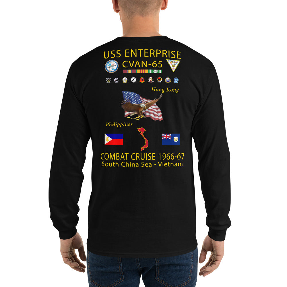 USS Enterprise (CVAN-65) 1966-67 Long Sleeve Cruise Shirt