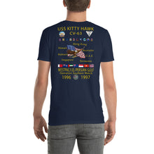 Load image into Gallery viewer, USS Kitty Hawk (CV-63) 1996-97 Cruise Shirt