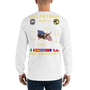 USS Detroit (AOE-4) 1971 Long Sleeve Cruise Shirt