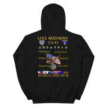 Load image into Gallery viewer, USS Midway (CV-41) 1987-88 Cruise Hoodie