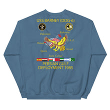 Load image into Gallery viewer, USS Barney (DDG-6) 1985 Cruise Sweatshirt