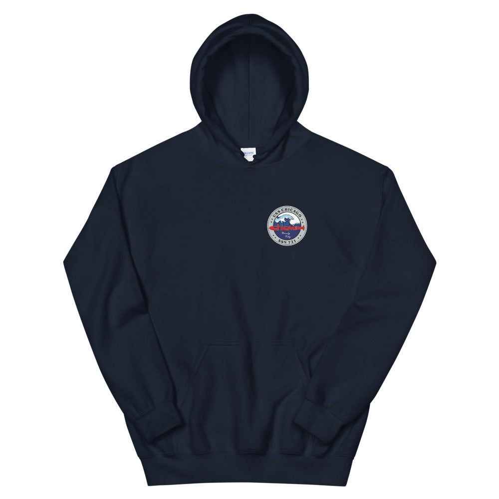 USS Chicago (SSN-721) SE Ship's Crest Hoodie