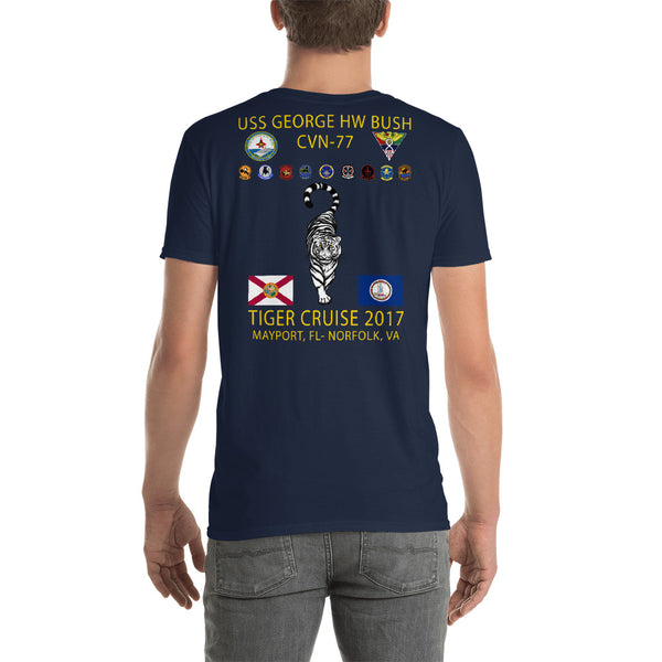 USS George HW Bush (CVN-77) 2017 Tiger Cruise Shirt