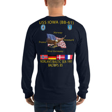 Load image into Gallery viewer, USS Iowa (BB-61) 1985 Long Sleeve Cruise Shirt
