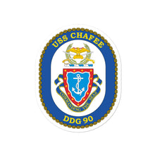 Load image into Gallery viewer, USS Chafee (DDG-90) Ship&#39;s Crest Vinyl Sticker
