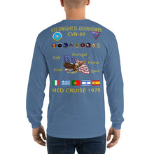 Load image into Gallery viewer, USS Dwight D. Eisenhower (CVN-69) 1979 Long Sleeve Cruise Shirt