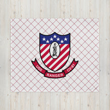Load image into Gallery viewer, USS Ranger (CV-61) Ship&#39;s Crest Throw Blanket