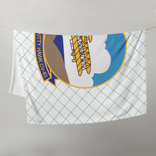 Load image into Gallery viewer, USS Kitty Hawk (CV-63) Ship&#39;s Crest Throw Blanket