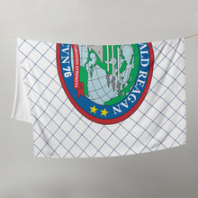 Load image into Gallery viewer, USS Ronald Reagan (CVN-76) Ship&#39;s Crest Throw Blanket