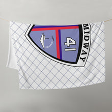 Load image into Gallery viewer, USS Midway (CVA/CV-41) Ship's Crest Throw Blanket