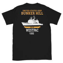 Load image into Gallery viewer, USS Bunker Hill (CG-52) 1995 WESTPAC Short-Sleeve Unisex T-Shirt