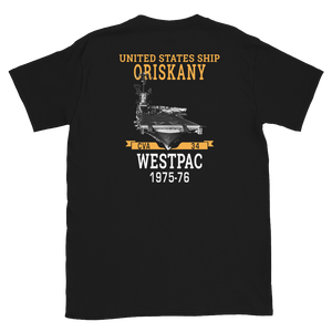 USS Oriskany (CVA-34) 1975-76 WESTPAC Short-Sleeve Unisex T-Shirt