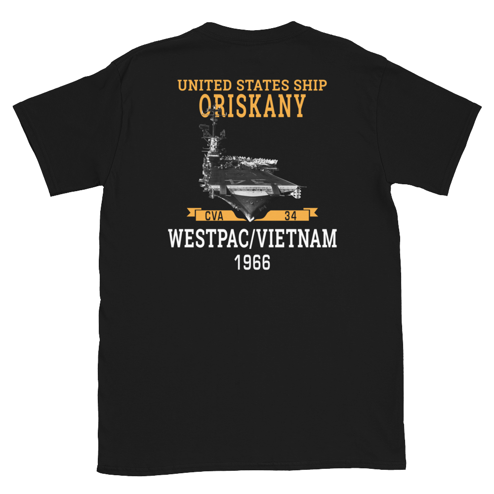 USS Oriskany (CVA-34) 1966 WESTPAC/VIETNAM Short-Sleeve Unisex T-Shirt