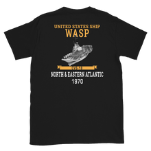Load image into Gallery viewer, USS Wasp (CVS-18) 1970 N. &amp; EASTERN ATLANTIC Short-Sleeve Unisex T-Shirt