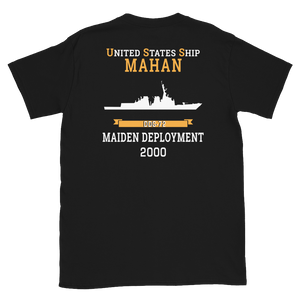 USS Mahan (DDG-72) 2000 MAIDEN DEPLOYMENT Short-Sleeve Unisex T-Shirt
