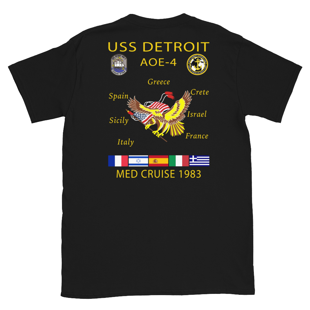 USS Detroit (AOE-4) 1983 Med Cruise T-Shirt