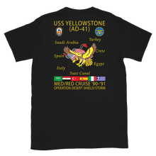 Load image into Gallery viewer, USS Yellowstone (AD-41) 1990-91 ODS/S Cruise Shirt