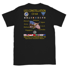 Load image into Gallery viewer, USS Constellation (CV-64) 1999 Cruise Shirt