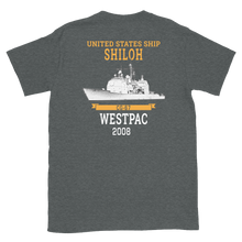 Load image into Gallery viewer, USS Shiloh (CG-67) 2008 WESTPAC Short-Sleeve T-Shirt