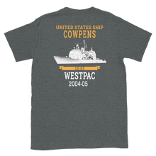 Load image into Gallery viewer, USS Cowpens (CG-63) 2004-05 WESTPAC Short-Sleeve T-Shirt