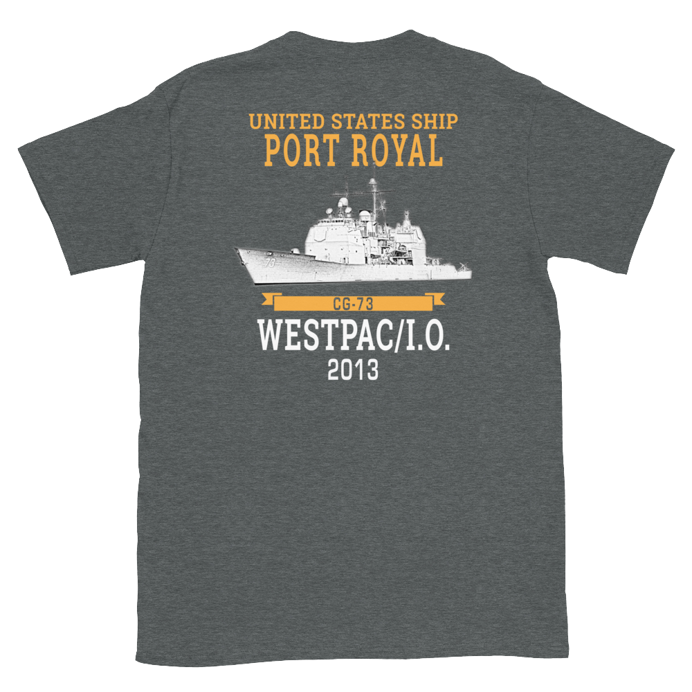 USS Port Royal (CG-73) 2013 WESTPAC/IO Short-Sleeve Unisex T-Shirt