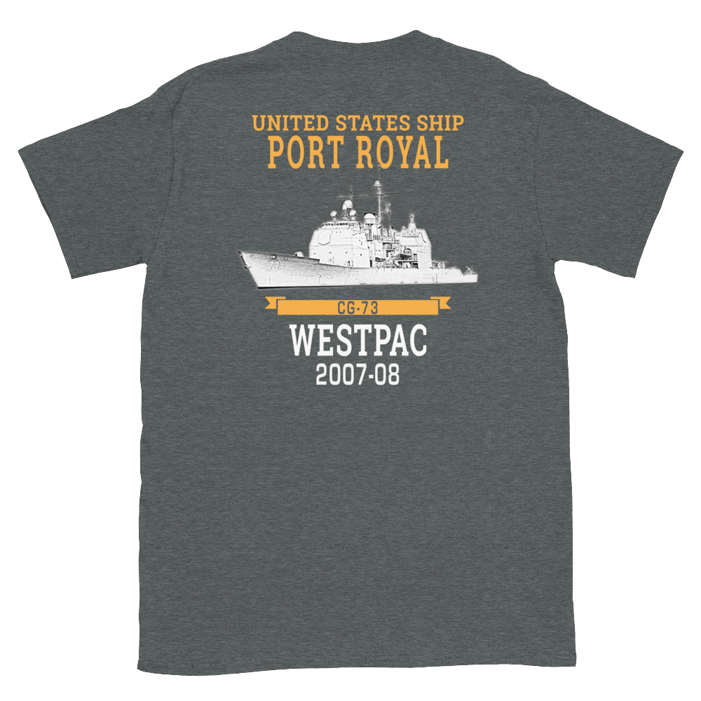 USS Port Royal (CG-73) 2007-08 WESTPAC Short-Sleeve Unisex T-Shirt