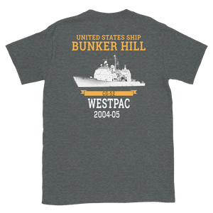 USS Bunker Hill (CG-52) 2004-05 WESTPAC Short-Sleeve Unisex T-Shirt