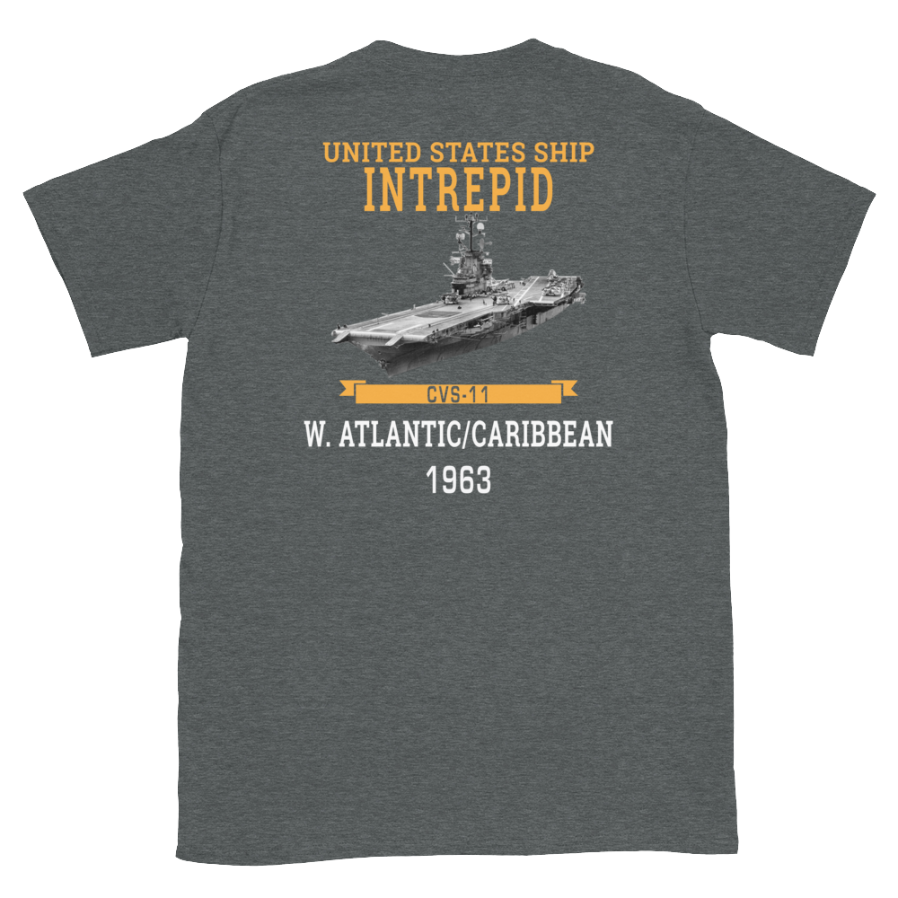 USS Intrepid (CVS-11) 1963 W. Atlantic/Caribbean Short-Sleeve T-Shirt