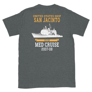 USS San Jacinto (CG-56) 2007-08 Deployment Short-Sleeve T-Shirt
