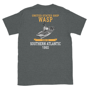 USS Wasp (CVS-18) 1960 S. ATLANTIC Short-Sleeve Unisex T-Shirt