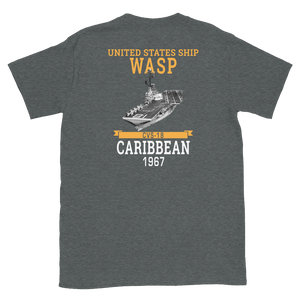 USS Wasp (CVS-18) 1967 CARIBBEAN Short-Sleeve Unisex T-Shirt