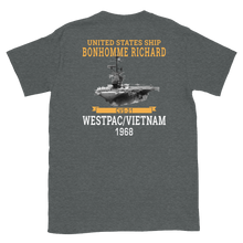 Load image into Gallery viewer, USS Bonhomme Richard (CVS-31) 1968 WESTPAC/VIETNAM Short-Sleeve Unisex T-Shirt