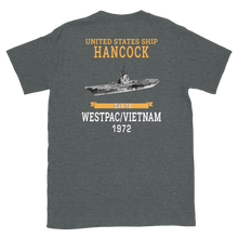 Load image into Gallery viewer, USS Hancock (CVA-19) 1972 WESTPAC/VIETNAM Short-Sleeve Unisex T-Shirt
