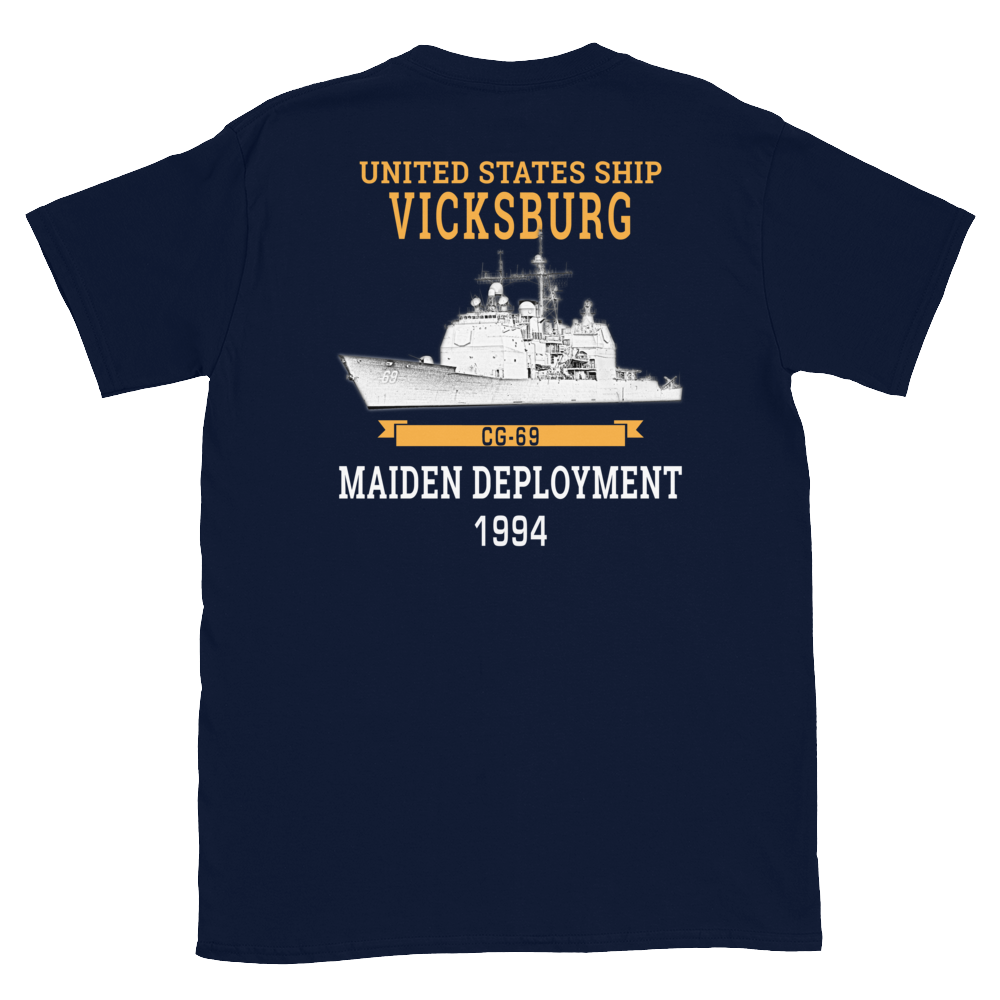 USS Vicksburg (CG-69) 1994 Maiden Deployment Short-Sleeve Unisex T-Shirt