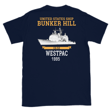 Load image into Gallery viewer, USS Bunker Hill (CG-52) 1995 WESTPAC Short-Sleeve Unisex T-Shirt