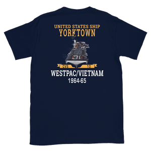 USS Yorktown (CVS-10) 1964-65 WESTPAC/VIETNAM Short-Sleeve Unisex T-Shirt