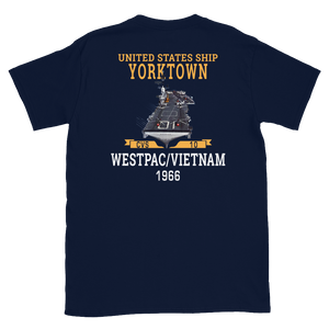 USS Yorktown (CVS-10) 1966 WESTPAC/VIETNAM Short-Sleeve Unisex T-Shirt