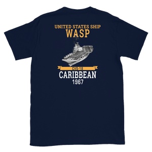 USS Wasp (CVS-18) 1967 CARIBBEAN Short-Sleeve Unisex T-Shirt