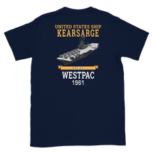 Load image into Gallery viewer, USS Kearsarge (CVS-33) 1961 WESTPAC T-Shirt