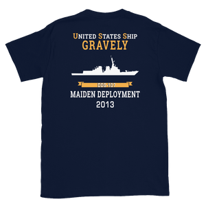 USS Gravely (DDG-107) 2013 MAIDEN DEPLOYMENT Short-Sleeve Unisex T-Shirt