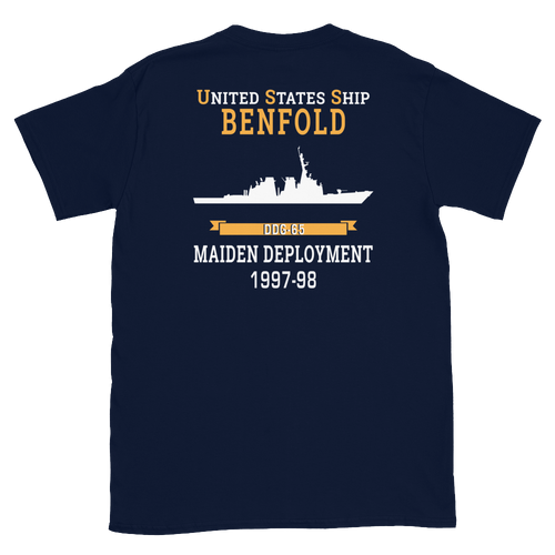 USS Benfold (DDG-65) 1997-98 MAIDEN DEPLOYMENT Short-Sleeve Unisex T-Shirt