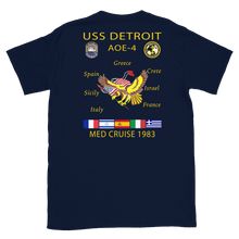 Load image into Gallery viewer, USS Detroit (AOE-4) 1983 Med Cruise T-Shirt