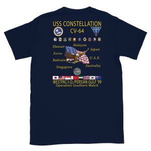 USS Constellation (CV-64) 1999 Cruise Shirt