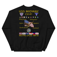 Load image into Gallery viewer, USS Midway (CV-41) 1984-85 Cruise Sweatshirt