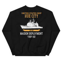 Load image into Gallery viewer, USS Hue City (CG-66) 1991-92 Maiden Unisex Sweatshirt