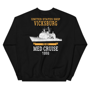 USS Vicksburg (CG-69) 1998 MED Unisex Sweatshirt