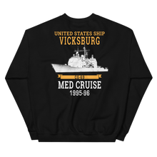 Load image into Gallery viewer, USS Vicksburg (CG-69) 1995-96 MED Unisex Sweatshirt