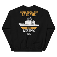Load image into Gallery viewer, USS Lake Erie (CG-70) 2017 WESTPAC Unisex Sweatshirt