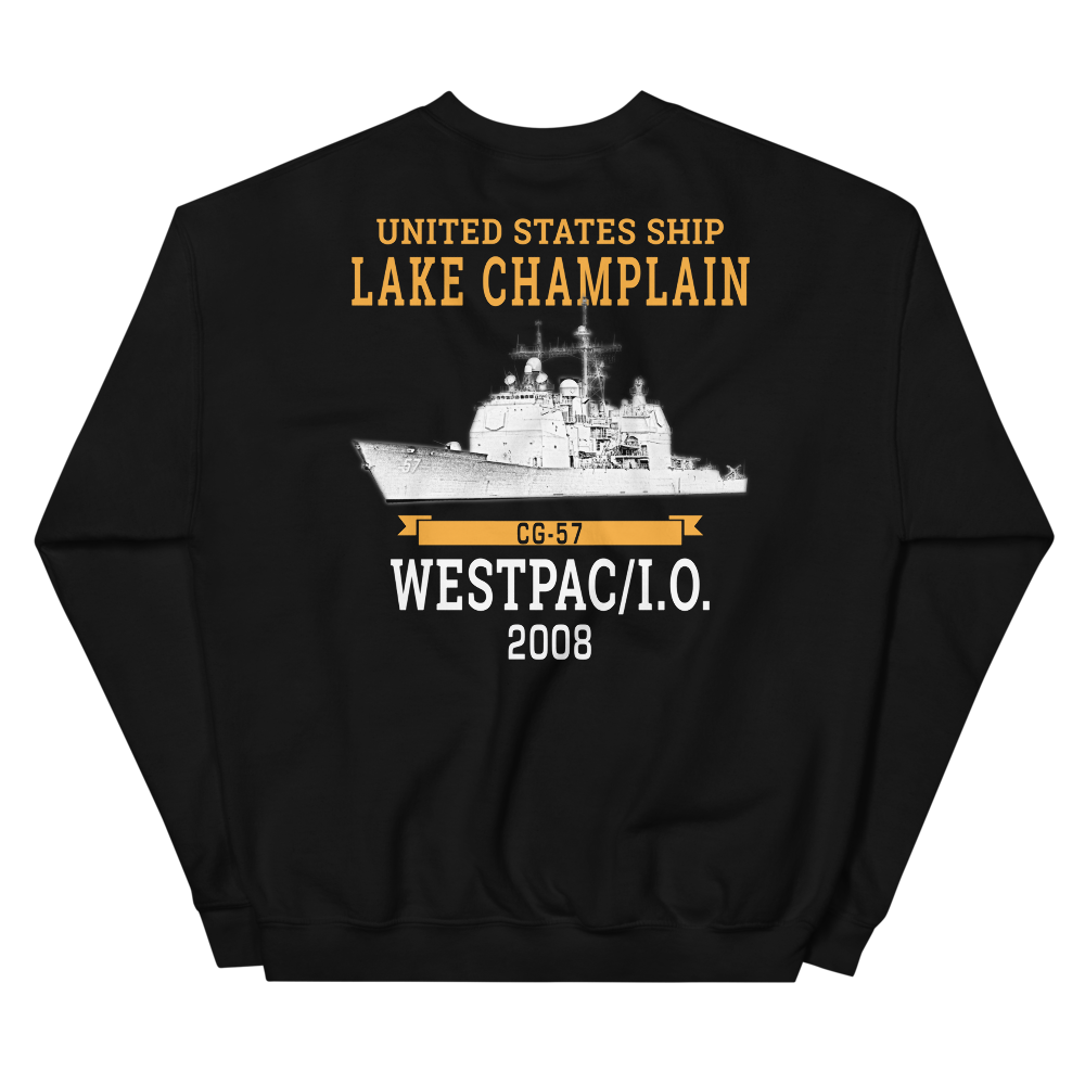 USS Lake Champlain (CG-57) 2008 Unisex Sweatshirt