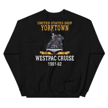 Load image into Gallery viewer, USS Yorktown (CVS-10) 1961-62 WESTPAC Unisex Sweatshirt